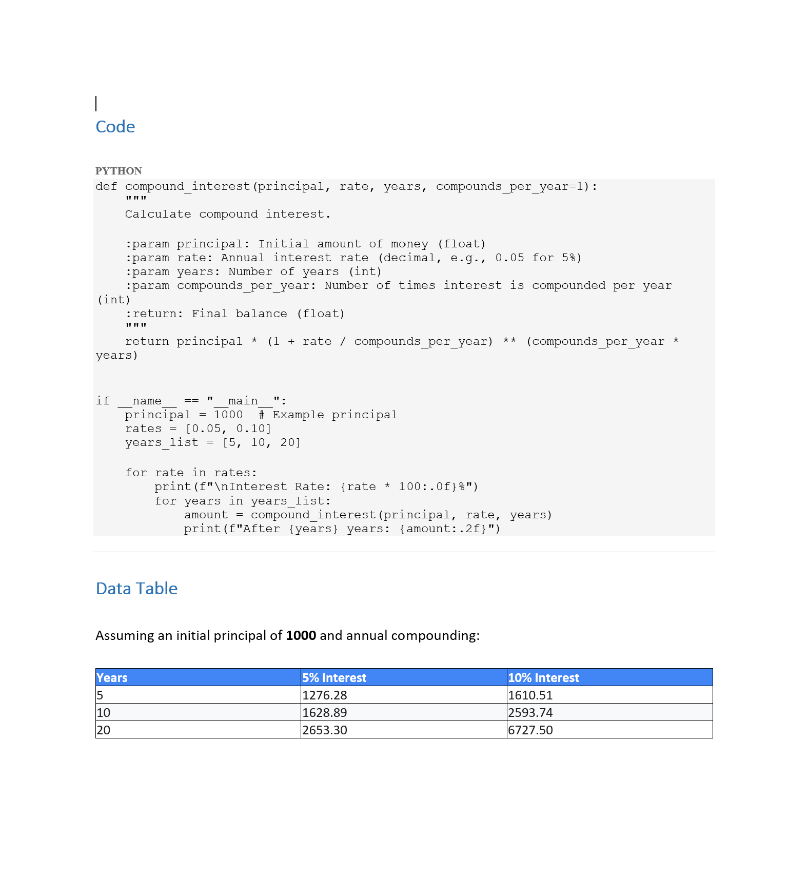 Perfectly formatted PDF and Word document exported directly from AI chat